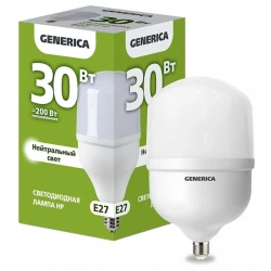 LED lampa Generica HP E27, 30Vt, 4000К