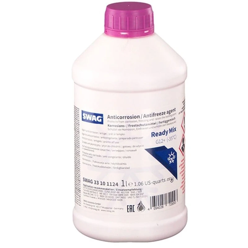 Антифриз Swag G12+ VW TL 774-F Ready Mixed Purple, 1 л Антифриз Swag G12+ VW TL 774-F Ready Mixed Purple, 1 л
