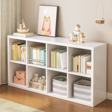 Kitab rəfi, 167x77x38 sm, laminat, ağ - ZARR011