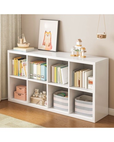 Kitab rəfi, 167x77x38 sm, laminat, ağ - ZARR011