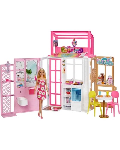 Oyun dəsti Barbie HCD48 Dollhouse With Doll And Puppy