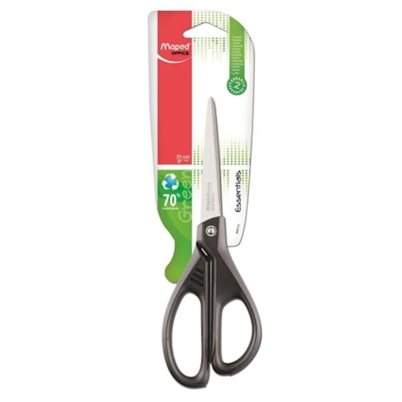Dəftərxana qayçısı Maped Essentials Green, 21 sm