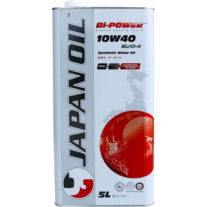 Моторное масло Japan Oil Bi-Power 10W-40, 5 л Моторное масло Japan Oil Bi-Power 10W-40, 5 л