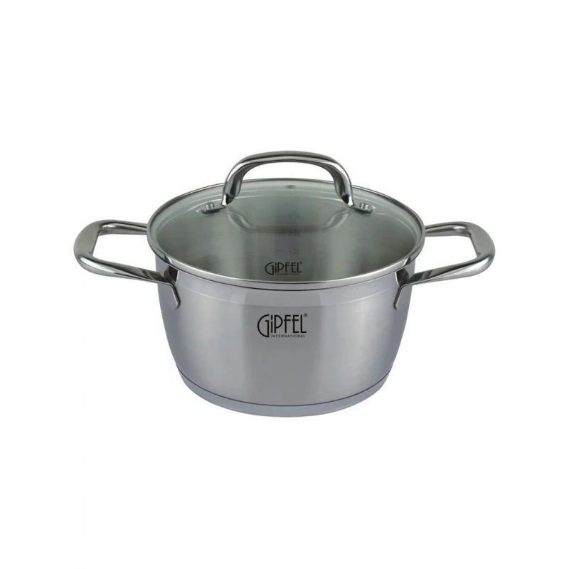 Кастрюля Gipfel Era 1378, нержавеющая сталь, 20 см, 3 л