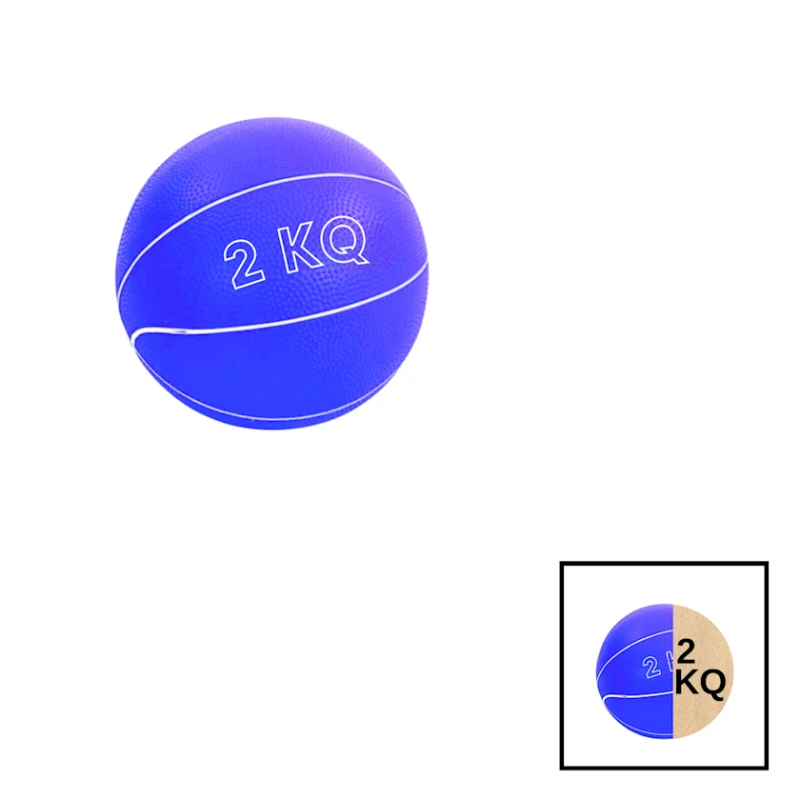 Медбол Gymnic 202022000024, мягкий, 2 кг, голубой Медбол Gymnic 202022000024, мягкий, 2 кг, голубой