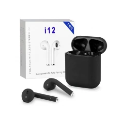 Беспроводные наушники i12 TWS Black