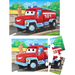 Pazl Bright Kids «Vacib nəqliyyat» P-0491 4-ü 1-də, 3+ yaş