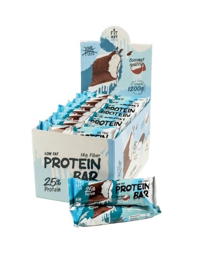Proteinli baton Fit Kit Protein Bar Hindistan cevizi suflesi 60 q, 20 əd