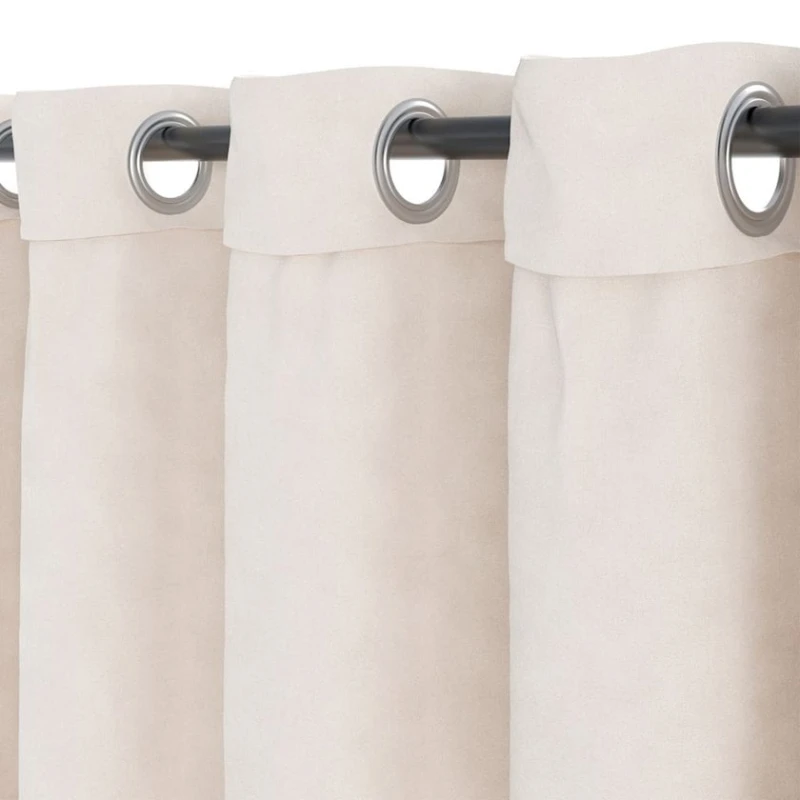 Штора JYSK Nesvatn, 140x300 см, полиэстер, кремовый