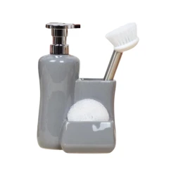 Кухонный дозатор Arow Soft BQ-0861 13x7x21 см, серый Кухонный дозатор Arow Soft BQ-0861 13x7x21 см, серый