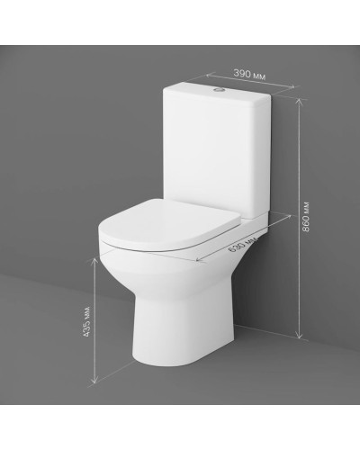 Döşəməüstü unitaz AM.PM C708600WH Spirit V2.0