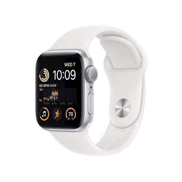Умные часы Apple Watch SE 2 GPS 40mm Silver Aluminium Case with White Sport Band Regular (MNT93LL/A)