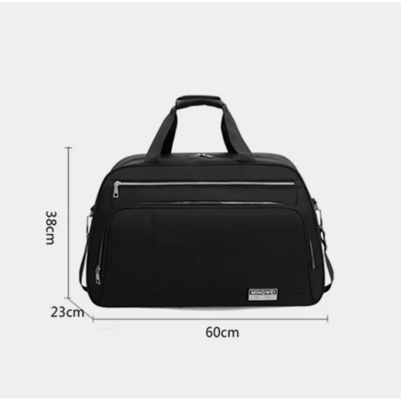 İdman və Səyahət çantası 044STR23072501, qara, parça, 60x23x38 sm