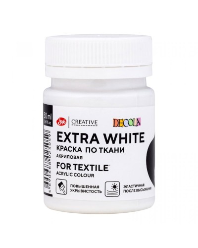 Akril boya Decola Extra White, parça üçün, 1 əd, 50 ml, ağ