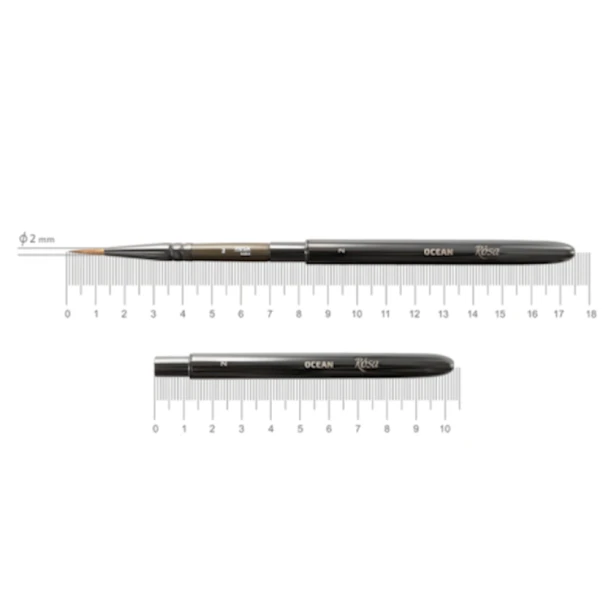 Кисть для акварели Rosa Travel Brush Ocean 168 №2 Кисть для акварели Rosa Travel Brush Ocean 168 №2