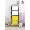Шкаф для игрушек Pratico I39035, белый/желтый, 30x45.5x109 см Шкаф для игрушек Pratico I39035, белый/желтый, 30x45.5x109 см
