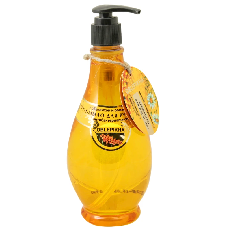 Antibakterial krem-sabun Oblepikha çaytikanı və çobanyastığı ilə, 400 ml