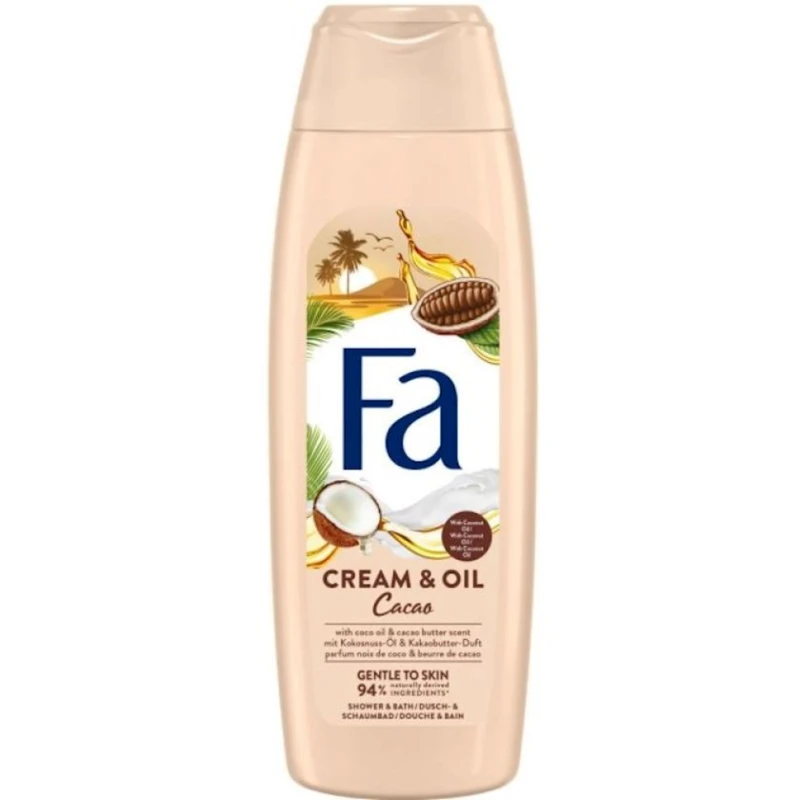 Гель для душа Fa Cream & Oil Cacao, 250 мл, упаковка может отличаться