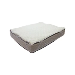 Qoruyucu döşək üzü Royal Home Tekstil Lama Icy/Yun, 160x200 sm, dörd tərəfdən rezin, ağ