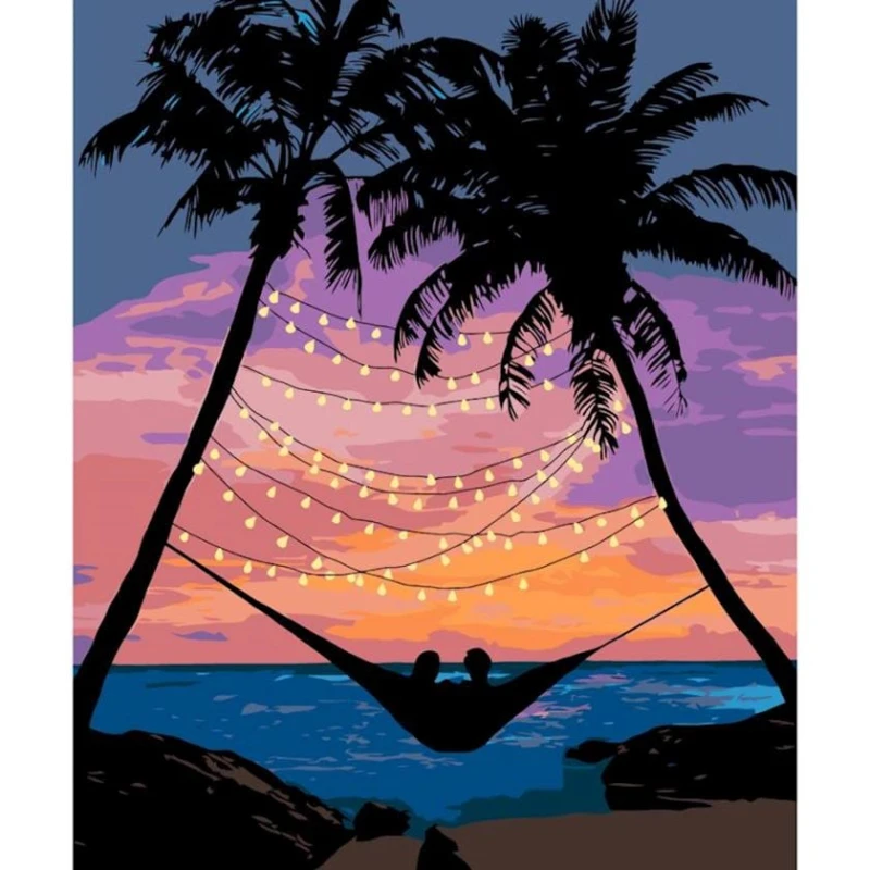 Картина по номерам Rosa Start Отпуск, 35х45 см Картина по номерам Rosa Start Отпуск, 35х45 см