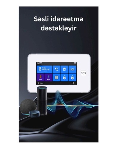 Siqnalizasiya sistemi GSM Tuya ER-T90 433MHz