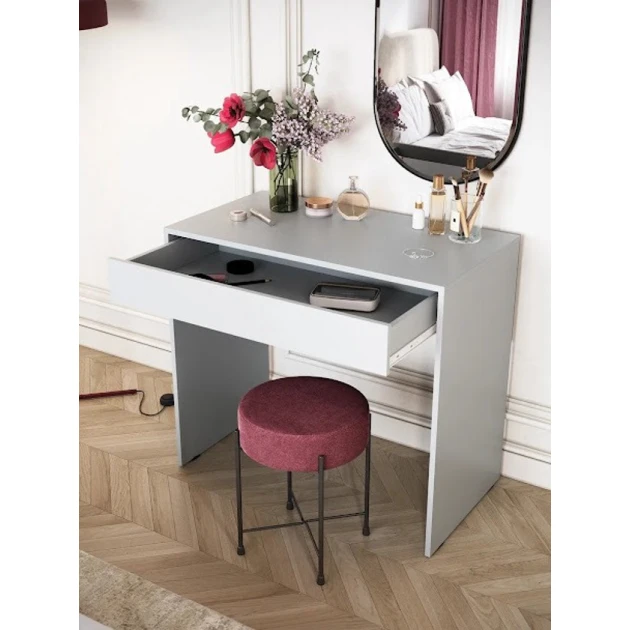 Туалетный столик Art Mebel 29, ламинат, 75х80х45 см, белый