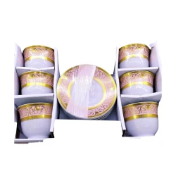 Набор чайный Green PC-0090, золотистый/белый, на 6 персон