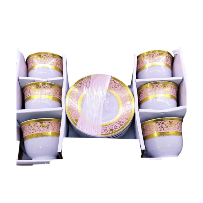 Набор чайный Green PC-0090, золотистый/белый, на 6 персон Набор чайный Green PC-0090, золотистый/белый, на 6 персон