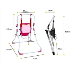 Детские качели azr2245, розовые Детские качели azr2245, розовые