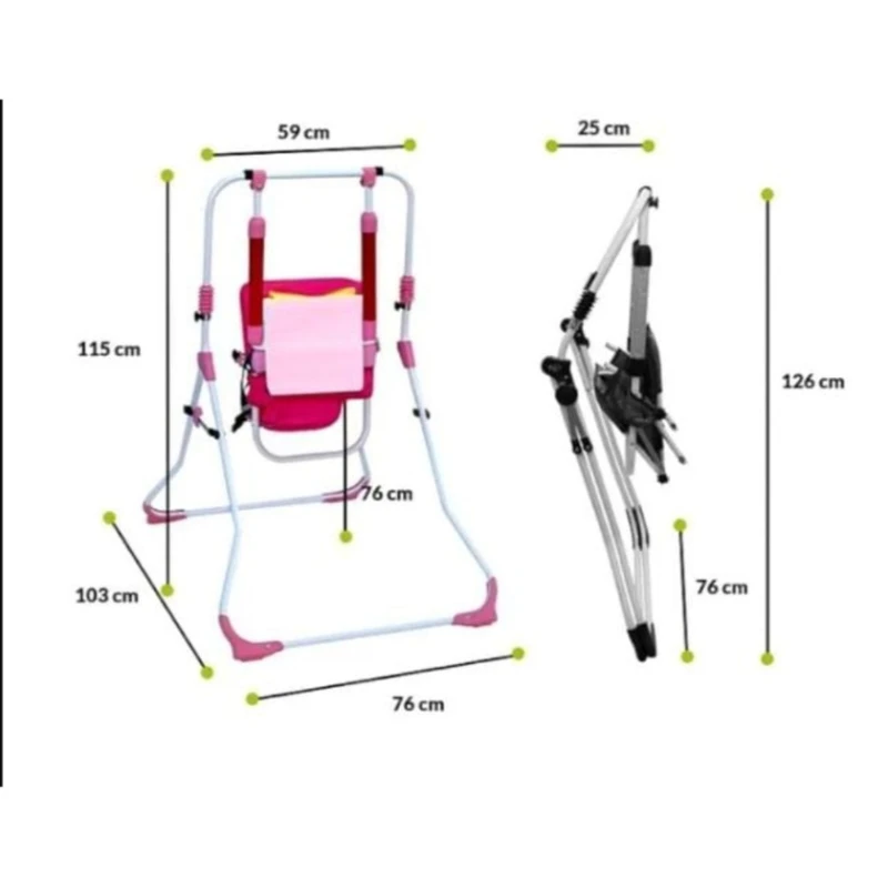 Детские качели azr2245, розовые Детские качели azr2245, розовые