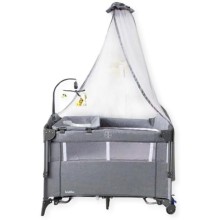 Manej-çarpayı Kidilo PO2, boz,120x74x101 sm