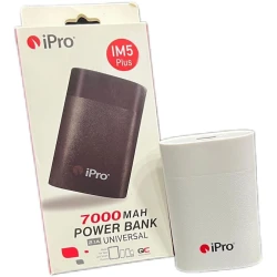Внешний аккумулятор İPro 7000 mAh White Внешний аккумулятор İPro 7000 mAh White