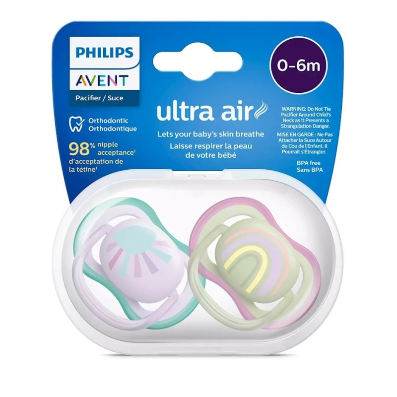 Набор пустышек Philips AVENT Ultra air SCF085/59, 0+ мес