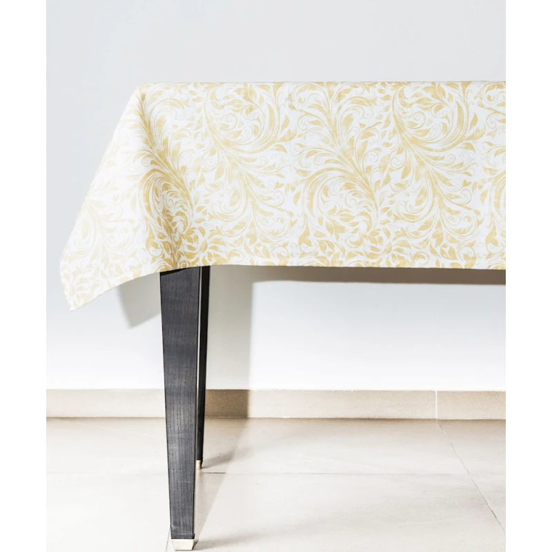 Скатерть Hom-me 100524, прямоугольная, 135x170 см, хлопок, бежевая Скатерть Hom-me 100524, прямоугольная, 135x170 см, хлопок, бежевая