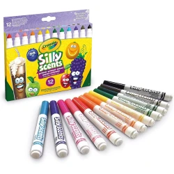 Набор фломастеров Crayola Silly Scents Broad Line Washable Markers, 12 цветов Набор фломастеров Crayola Silly Scents Broad Line Washable Markers, 12 цветов
