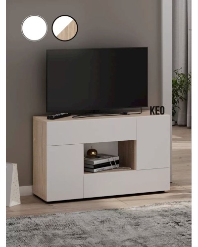 TV üçün tumba 3563_LETNEWBrillWhSon, LDSP, rəngbərəng, 51.5x28.9x85.8 sm