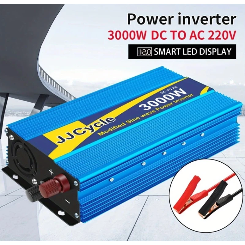Инвертор JJ Cycle 3000W DC 12V на AC 220V Инвертор JJ Cycle 3000W DC 12V на AC 220V