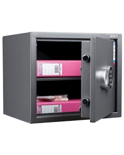 Ofis seyfi Aiko TSN-37 EL, elektron kodlu, boz, 370x435x381 mm