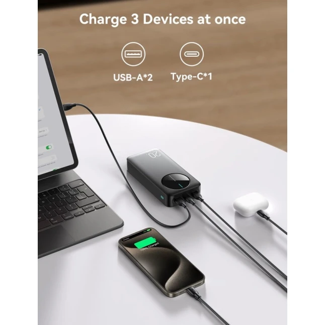 Внешний аккумулятор Joyroom JR-PBF14 20000 мАч Black Внешний аккумулятор Joyroom JR-PBF14 20000 мАч Black