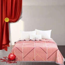 Pled Narlı 000853, 200x230 sm, ikinəfərlik, bambuk, rəngbərəng