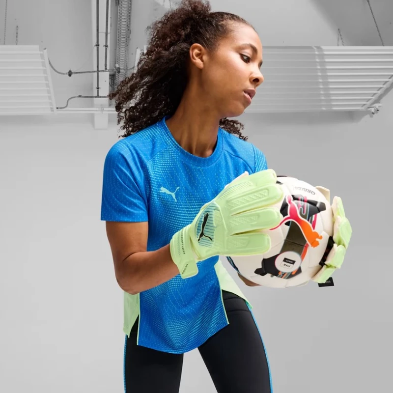 Перчатки для тренировок Puma Ultra Play RC 041952-02, ТПУ, зеленые, размер 9