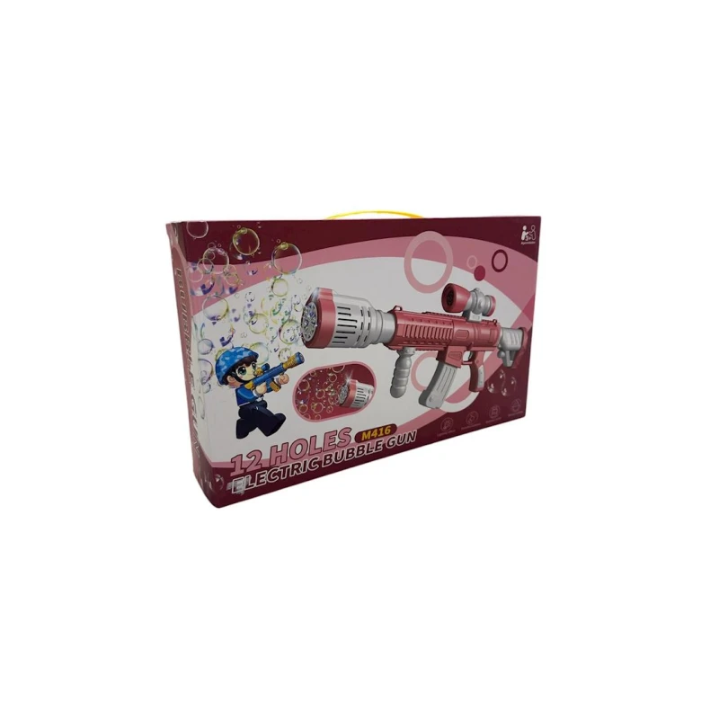 Устройство для мыльных пузырей P086-P, 12 отверстий, розовый Устройство для мыльных пузырей P086-P, 12 отверстий, розовый