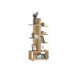 Стеллаж 3563_StellajCvetokSomona 118x52x26.6 см, ЛДСП, бежевый Стеллаж 3563_StellajCvetokSomona 118x52x26.6 см, ЛДСП, бежевый