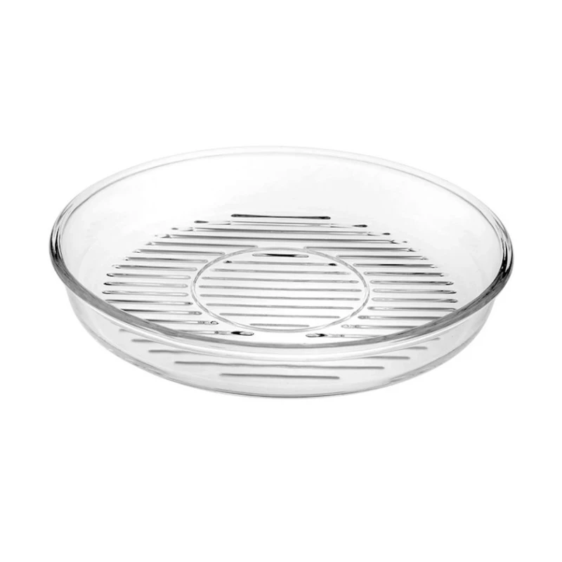 Bişirmə üçün forma Borcam Grill, 1.72 l, 26 sm, dairə, şüşə, şəffaf