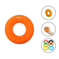 Кистевой эспандер Gymnic Zigzag 1135, силиконовый, 27 кг, оранжевый