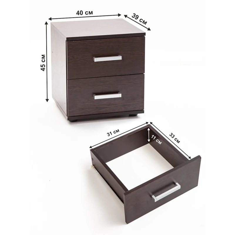 Тумба, ЛДСП, черная, 45x40x40 см Тумба, ЛДСП, черная, 45x40x40 см