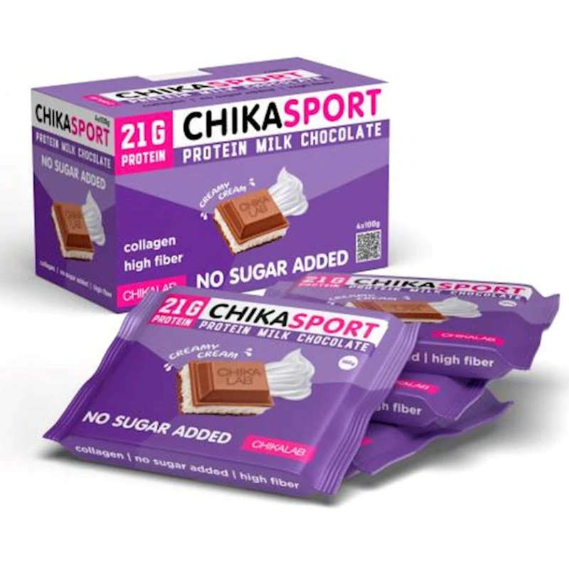 Proteinli şokolad Chikalab Chikasport Cream Filling 100 q
