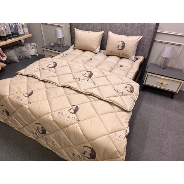 Yorğan Moon Star SHA-0000888, 155х215 sm, bir yarım, bütün fəsillər, bambuk lifi, bej