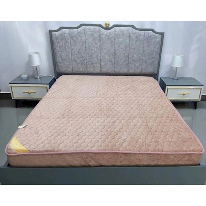 Наматрасник защитный Narlı 000676, двуспальный, велюр, бежевый, 180x200 см Наматрасник защитный Narlı 000676, двуспальный, велюр, бежевый, 180x200 см