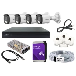 Комплект камеры Dahua, из четырех частей, белый